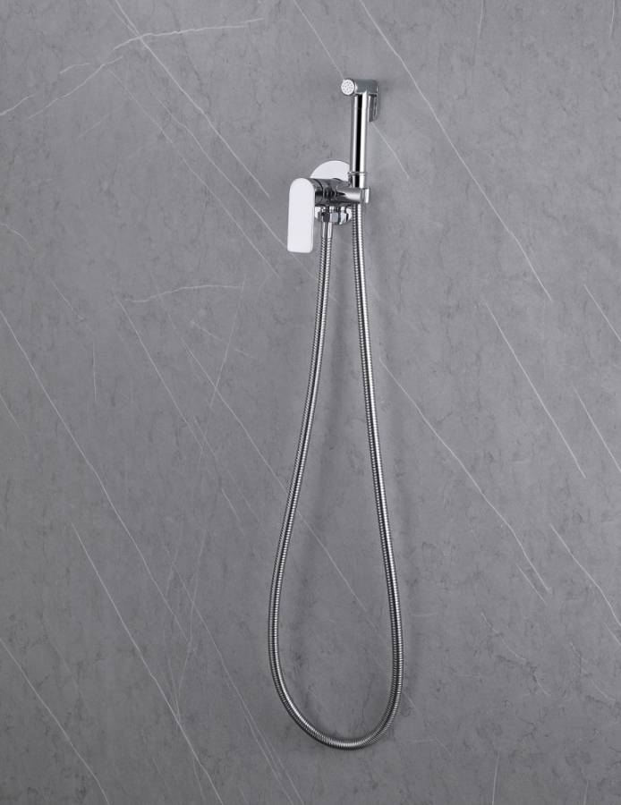 Смеситель ABBER Weiss Insel AF8025 с гигиеническим душем, хром Смеситель ABBER Weiss Insel AF8025 с гигиеническим душем, хром