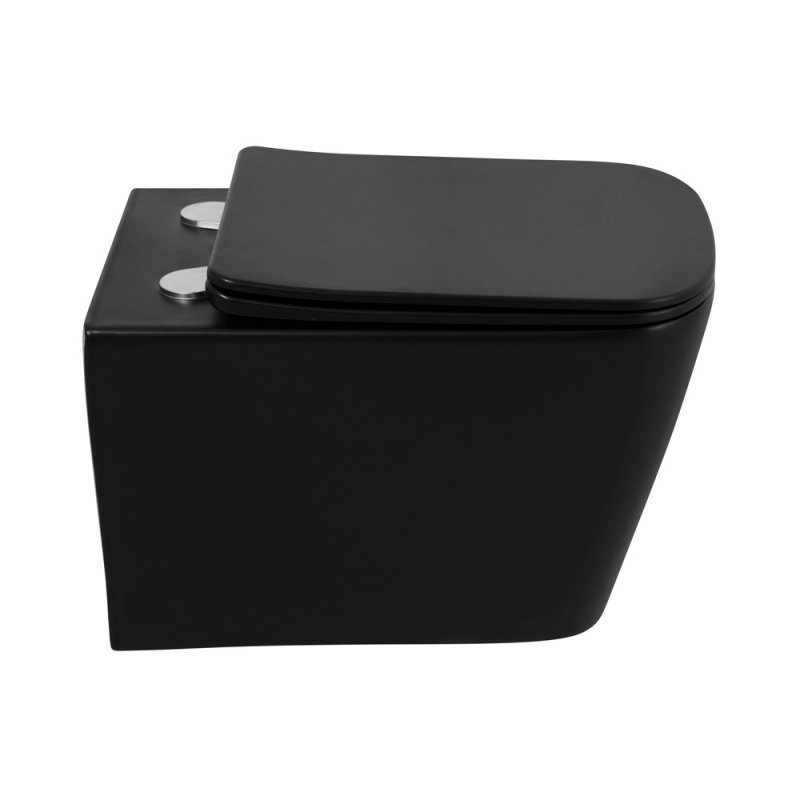 ARDENTE-C Унитаз подвесной безободковый с креплением, черный матовый, BB3202CHR-MB ARDENTE-C Унитаз подвесной безободковый с креплением, черный матовый, BB3202CHR-MB