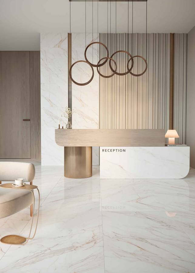 Керамогранит Calacatta Gold Satin 80х160 Керамогранит Calacatta Gold Satin 80х160