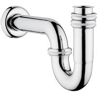 Сифон S-типа для мойки (металлический)