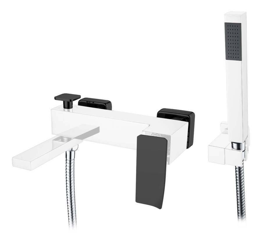 Смеситель для ванны QChromeBlack.2_Комплект Смеситель для ванны QChromeBlack.2_Комплект
