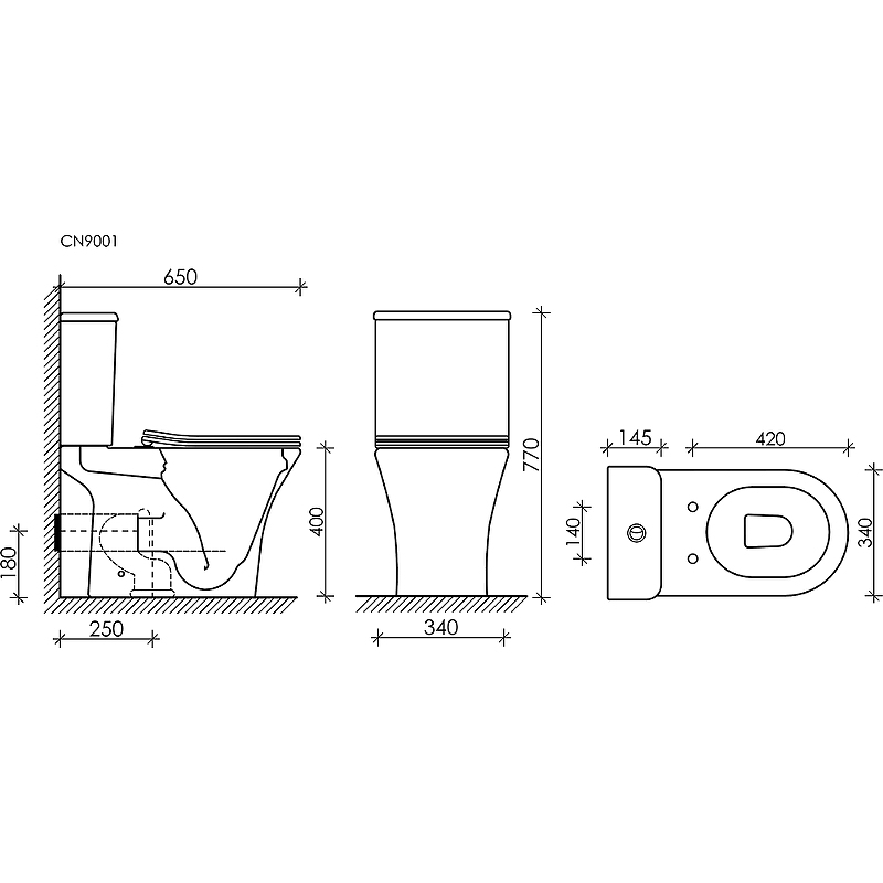 Напольная чаша унитаза FORTUNA Rimless Напольная чаша унитаза FORTUNA Rimless