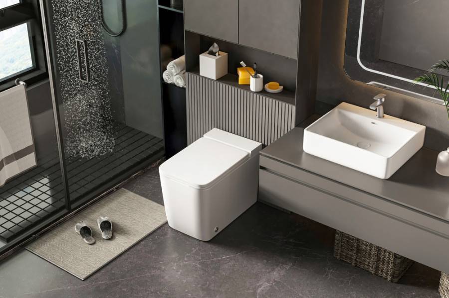 Приставной унитаз Abber Rechteck AC1212P с микролифтом Приставной унитаз Abber Rechteck AC1212P с микролифтом