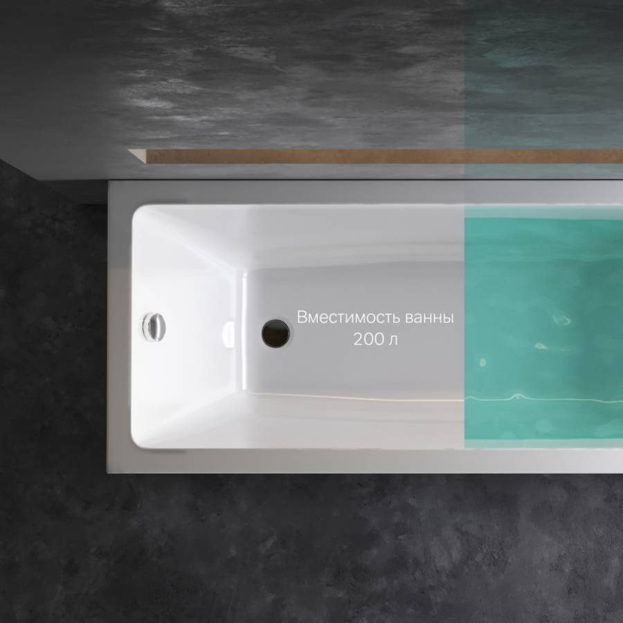 W93A-170-070W-A Gem ванна акриловая 170x70 см W93A-170-070W-A Gem ванна акриловая 170x70 см