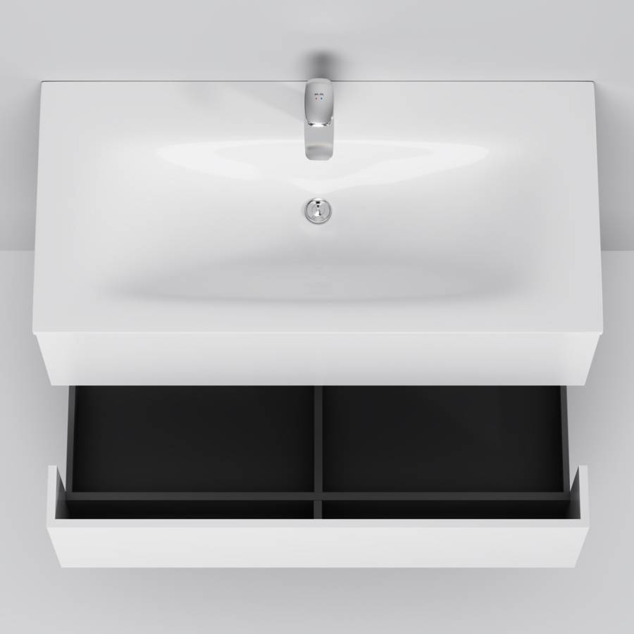 M70AWCC1002WG SPIRIT 2.0, Раковина мебельная, керамическая, 100 см, встроенная, цвет: Белый, глянец M70AWCC1002WG SPIRIT 2.0, Раковина мебельная, керамическая, 100 см, встроенная, цвет: Белый, глянец