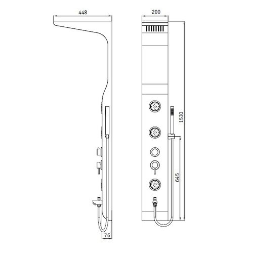 Душевая панель RGW Shower Panels SP-01 21140101-03 Белая Душевая панель RGW Shower Panels SP-01 21140101-03 Белая