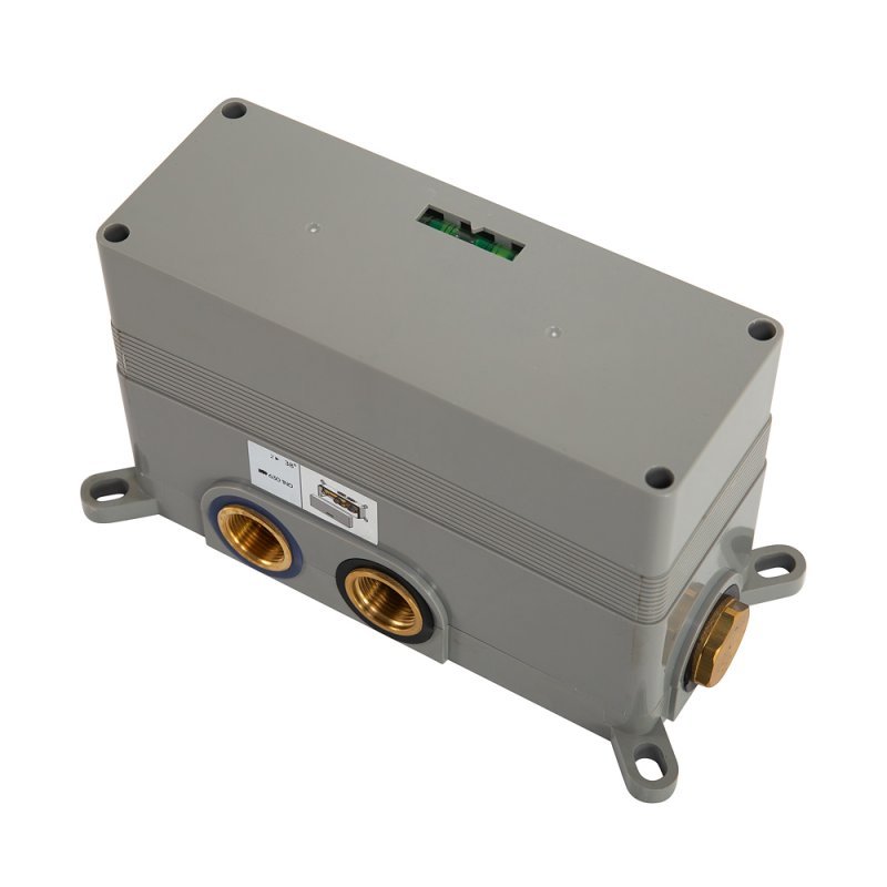 CZR-B-VDIM-30-T-BIO Душевая система встраиваемого монтажа с термостатическим смесителем с верхним и ручным душем, верхний душ из ABS диаметр 300 мм Исполнение: Белый матовый  CZR-B-VDIM-30-T-BIO Душевая система встраиваемого монтажа с термостатическим смесителем с верхним и ручным душем, верхний душ из ABS диаметр 300 мм Исполнение: Белый матовый