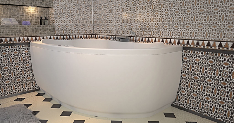 Акриловая ванна Aquanet Capri 160x100 L (с каркасом) Акриловая ванна Aquanet Capri 160x100 L (с каркасом)