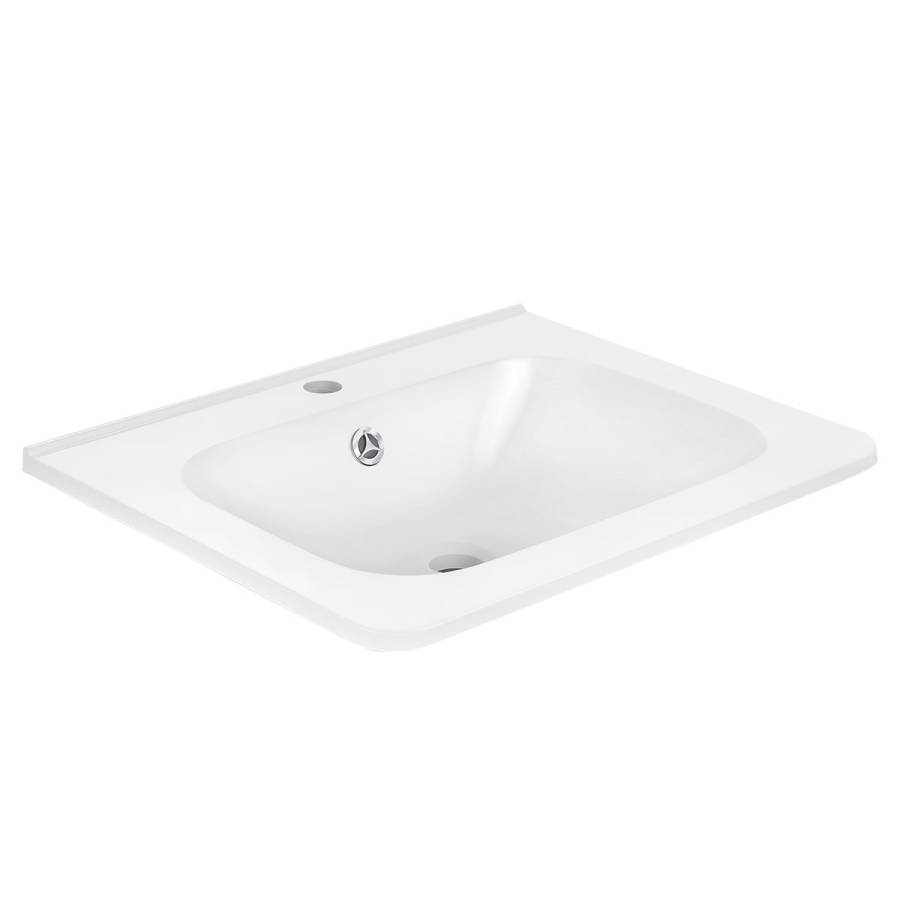 Раковина VCB-2VP600W из искуственного камня, цвет белый Раковина VCB-2VP600W из искуственного камня, цвет белый