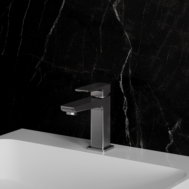 Смеситель для умывальника с донным клапаном OMNIRES PARMA PM7411IN (инокс) Смеситель для умывальника с донным клапаном OMNIRES PARMA PM7411IN (инокс)