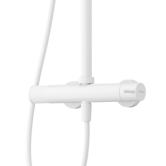 LEAF-CDA-25-L-MM Душевая стойка телескопическая, с верхним и ручным душем, верхний душ диаметр 250 мм , исполнение Morning Mist LEAF-CDA-25-L-MM Душевая стойка телескопическая, с верхним и ручным душем, верхний душ диаметр 250 мм , исполнение Morning Mist