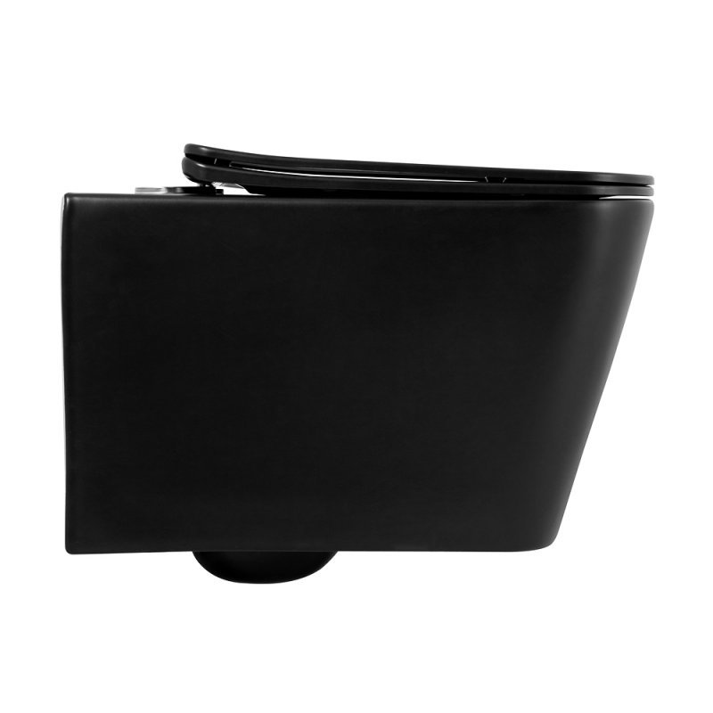 ARDENTE-C Унитаз подвесной безободковый с креплением, черный матовый, BB3202CHR-MB ARDENTE-C Унитаз подвесной безободковый с креплением, черный матовый, BB3202CHR-MB