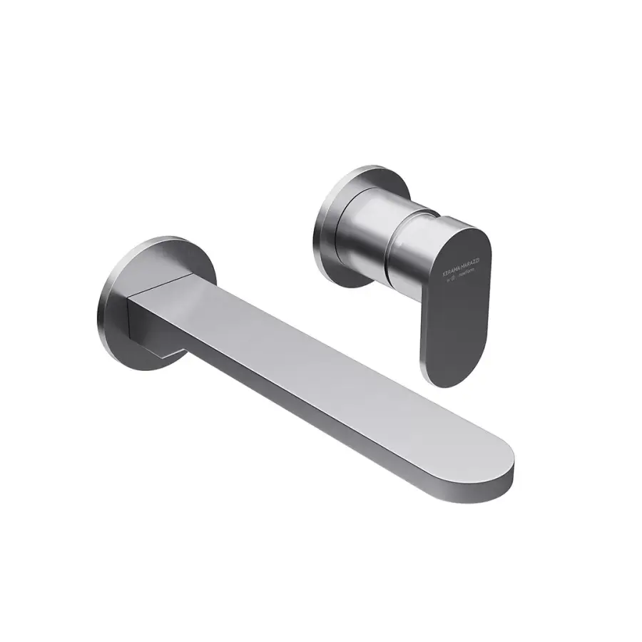 Смеситель для раковины SIARA настенный, с внутренней частью, нержавеющая сталь Смеситель для раковины SIARA настенный, с внутренней частью, нержавеющая сталь