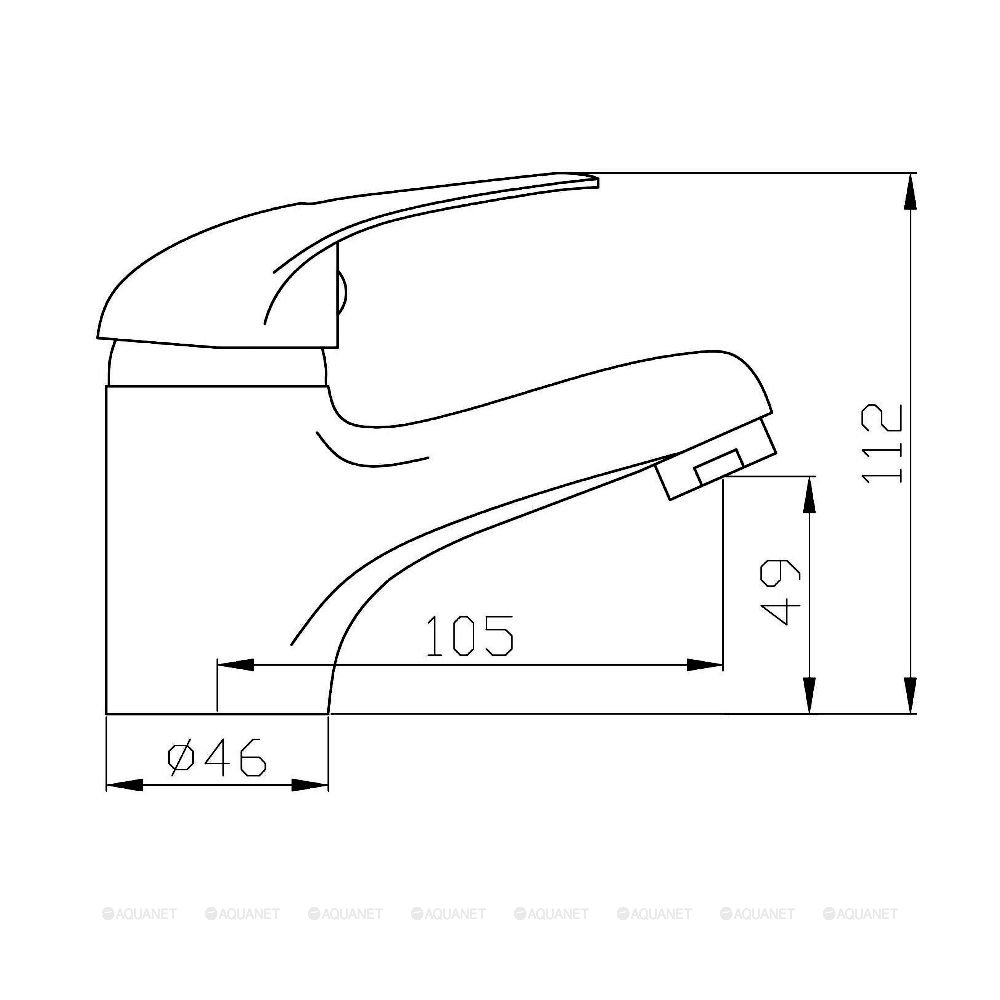 Смеситель для раковины Agger Move A0602100 Смеситель для раковины Agger Move A0602100