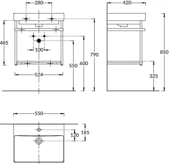 Металлическая структура PRO 55 подвесная, черная матовая Металлическая структура PRO 55 подвесная, черная матовая