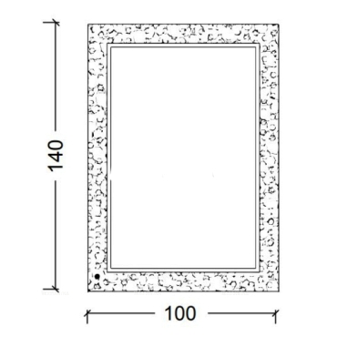Зеркало ROSE золото 100*140см 539 Boheme