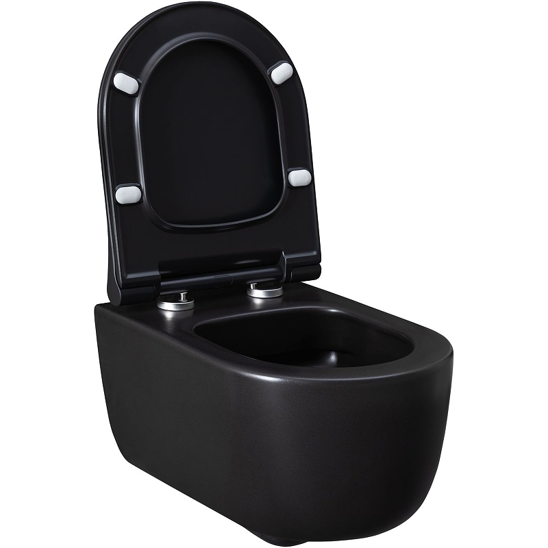 Чаша подвесного унитаза Allen Brau Priority 4.31002.31 черный матовый Чаша подвесного унитаза Allen Brau Priority 4.31002.31 черный матовый