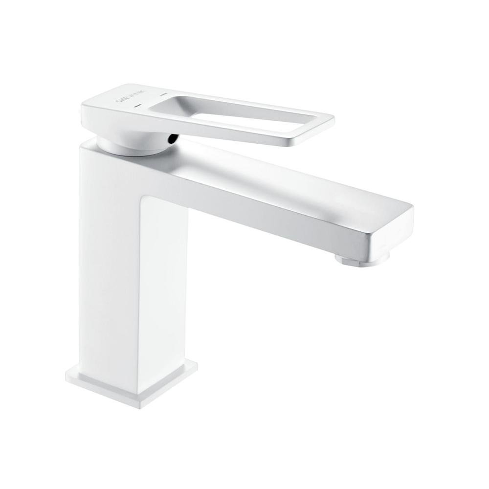 Смеситель для раковины латунь, белый S6801С Смеситель для раковины латунь, белый S6801С