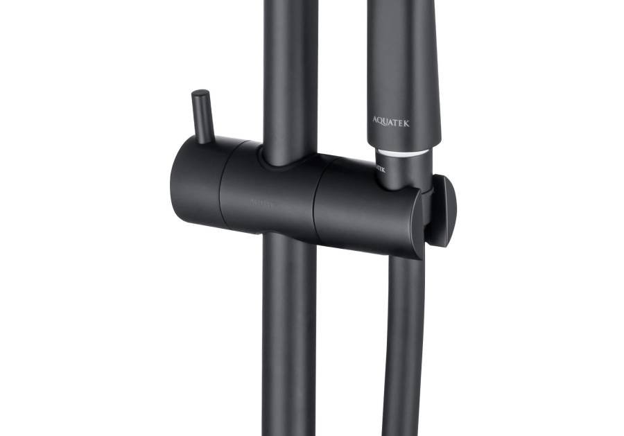 Душевой гарнитур 3jet 73см AQUATEK, матовый черный AQ2011MB  Душевой гарнитур 3jet 73см AQUATEK, матовый черный AQ2011MB