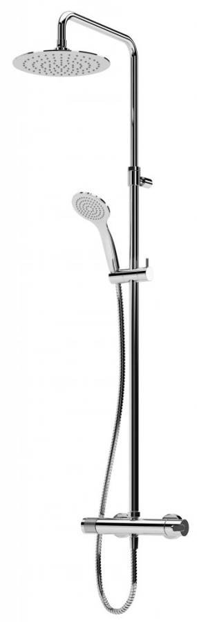 LEAF-CDA-30-ST Душевая стойка телескопическая, с верхним и ручным душем Исполнение: Satinox  LEAF-CDA-30-ST Душевая стойка телескопическая, с верхним и ручным душем Исполнение: Satinox