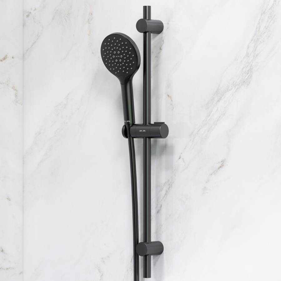 F0180022 Like,  душ.комплект: ручн.душ 3 ф-ции d 120 мм, штанга 700, шланг 1 750 мм, Черный, шт. F0180022 Like,  душ.комплект: ручн.душ 3 ф-ции d 120 мм, штанга 700, шланг 1 750 мм, Черный, шт.