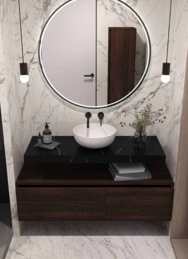 Столешница прямая FLAT NERO MARQUINA 1010*460*70 Столешница прямая FLAT NERO MARQUINA 1010*460*70