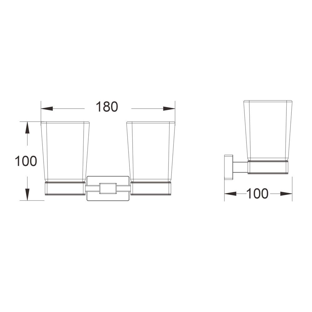 Подстаканник 2-ой, SG5622H Shevanik, Черный Подстаканник 2-ой, SG5622H Shevanik, Черный