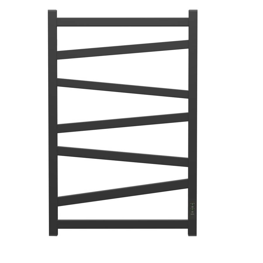 Полотенцесушитель электрический Point Феникс PN15858B П7 500x800, диммер справа, черный Полотенцесушитель электрический Point Феникс PN15858B П7 500x800, диммер справа, черный