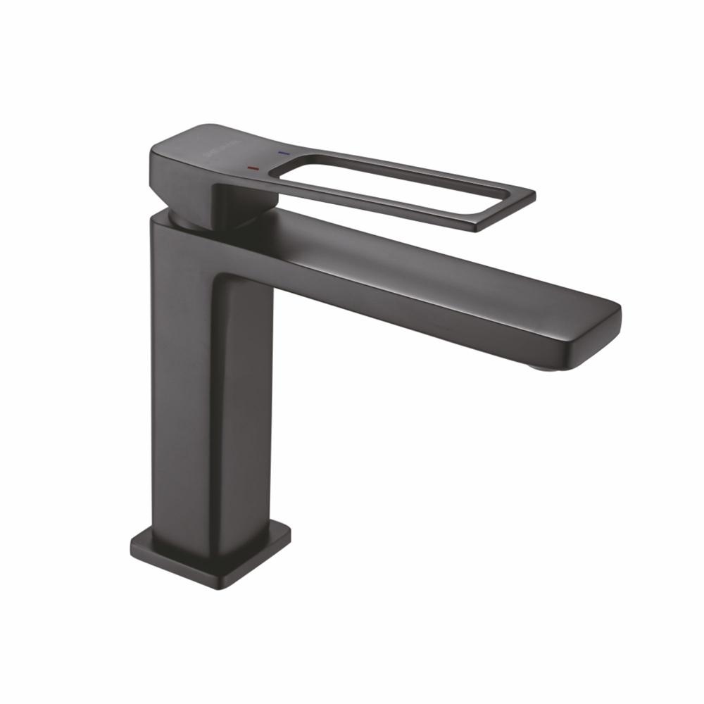 Смеситель для раковины латунь, черный S6901H Смеситель для раковины латунь, черный S6901H