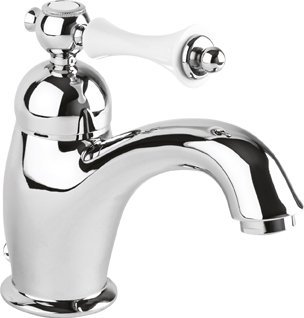 MARGOT-LSM1-01-N Смеситель для раковины с донным клапаном Исполнение: Хром, Ручки: Чёрная  MARGOT-LSM1-01-N Смеситель для раковины с донным клапаном Исполнение: Хром, Ручки: Чёрная