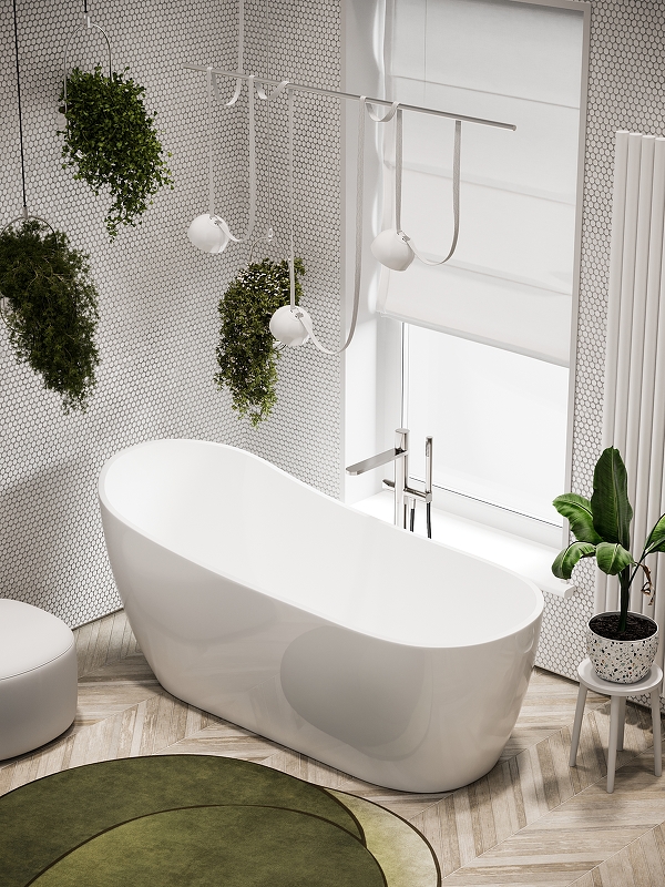 Ванна Perla акриловая отдельностоящая, арт. FB06 Ванна Perla акриловая отдельностоящая, арт. FB06