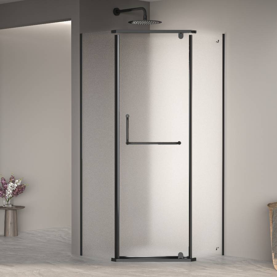 Душевой уголок  80*80*195 RGW PA-081 B Трапеция/Чёрный/Матовое/6 мм Душевой уголок  80*80*195 RGW PA-081 B Трапеция/Чёрный/Матовое/6 мм