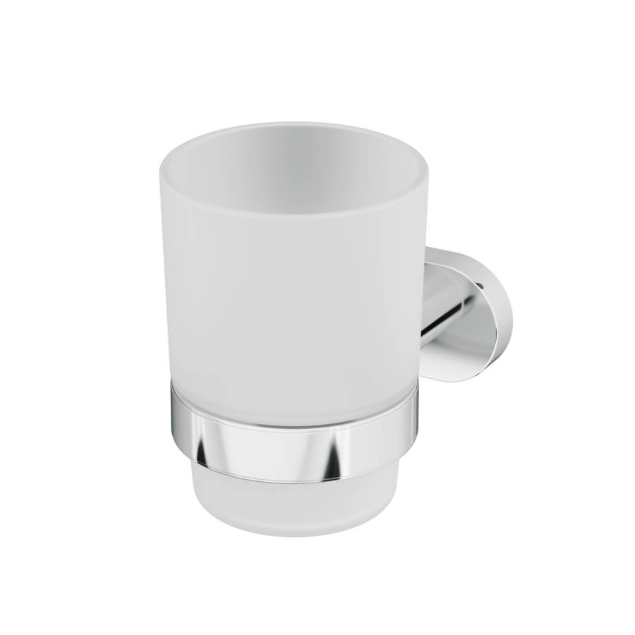 A7434300 Sense L, Стеклянный стакан с настенным держателем, хром A7434300 Sense L, Стеклянный стакан с настенным держателем, хром