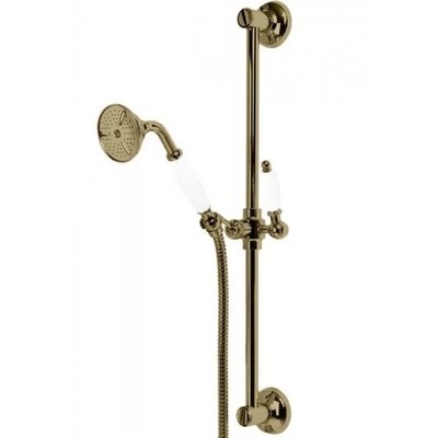CZR-SD-02-Bi Душевой гарнитур классика, бронза, ручка белая CZR-SD-02-Bi Душевой гарнитур классика, бронза, ручка белая