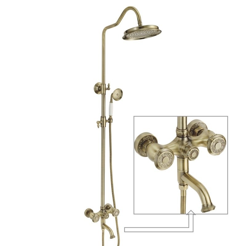 Душевая система латунь бронза R3036Q Душевая система латунь бронза R3036Q