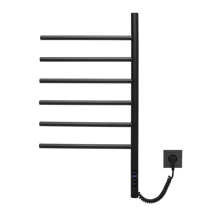 Полотенцесушитель электрический Vincea VTD-1S2CBE 43х80, черный, таймер Полотенцесушитель электрический Vincea VTD-1S2CBE 43х80, черный, таймер