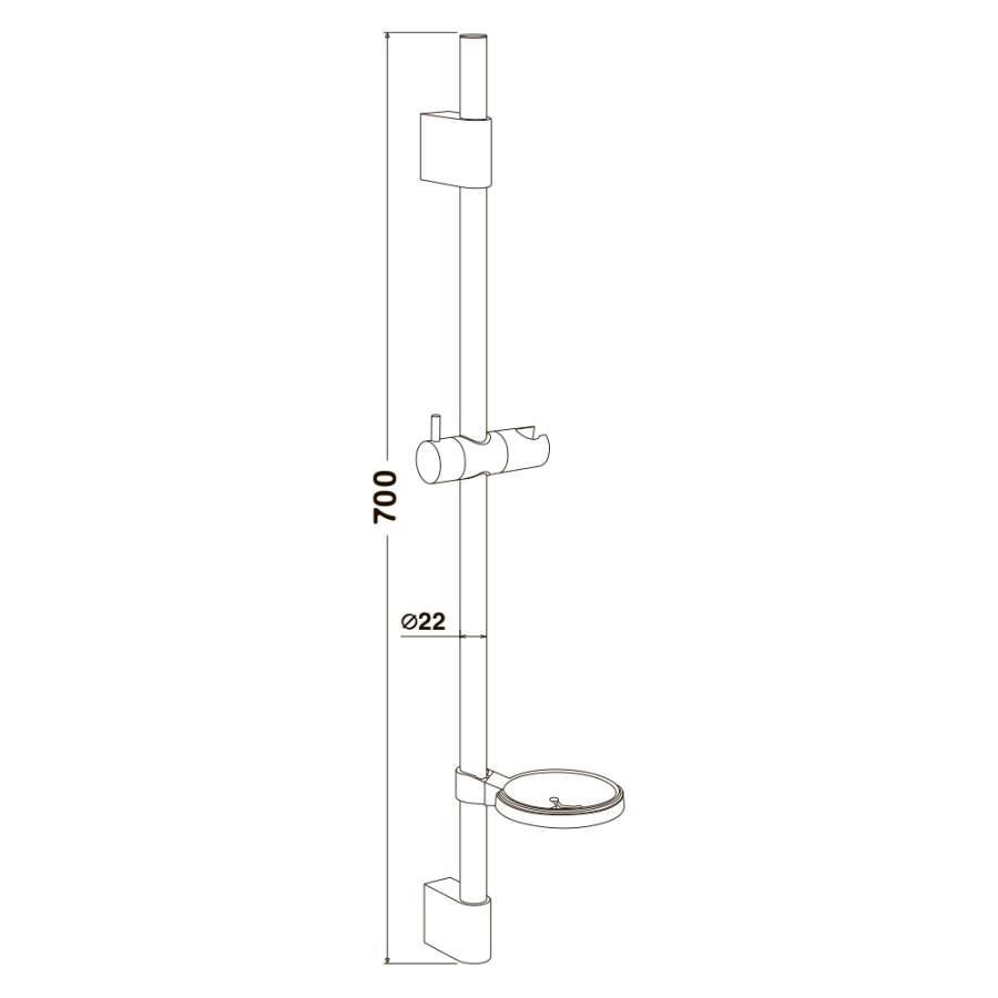 Штанга для душа BD01 Штанга для душа BD01