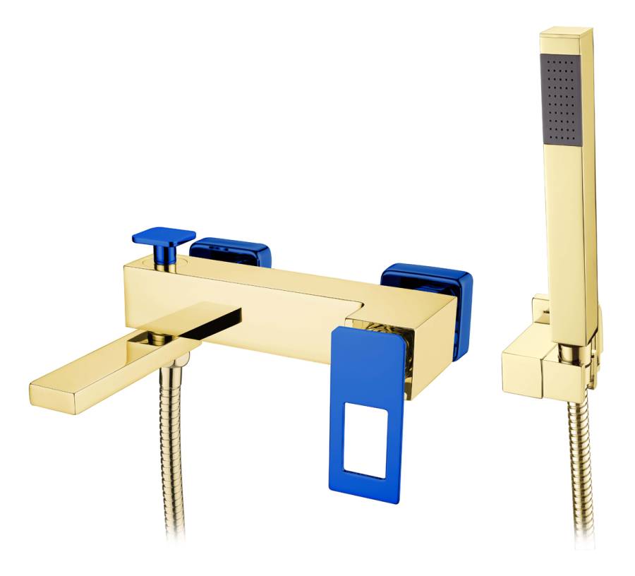 Смеситель для ванны Q GoldUV_Комплект Смеситель для ванны Q GoldUV_Комплект