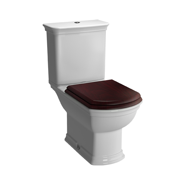 Комплект напольного унитаза Serenada с деревянной крышкой, механизм 3/6 л Комплект напольного унитаза Serenada с деревянной крышкой, механизм 3/6 л