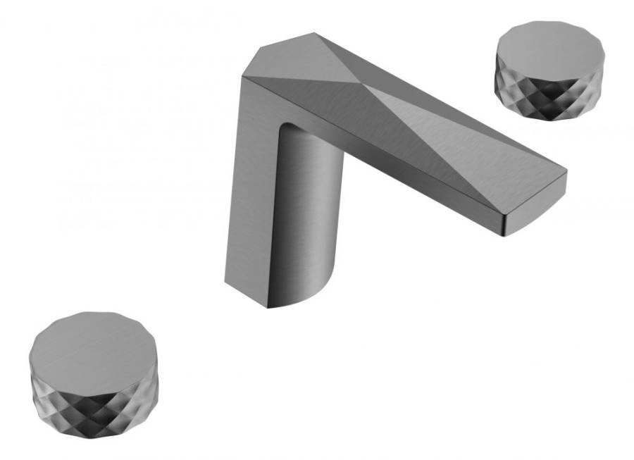 Смеситель врезной на 3отв. VENTURO Gun Metall, ручка DIAMOND Смеситель врезной на 3отв. VENTURO Gun Metall, ручка DIAMOND