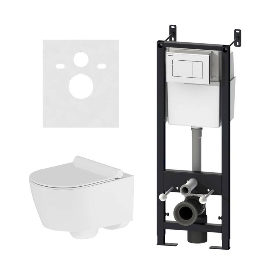 DX77.IS10101.1700 Инсталляция с клавишей Белый с подвесным унитазом Jupiter безободк с сид м/лифт DX77.IS10101.1700 Инсталляция с клавишей Белый с подвесным унитазом Jupiter безободк с сид м/лифт