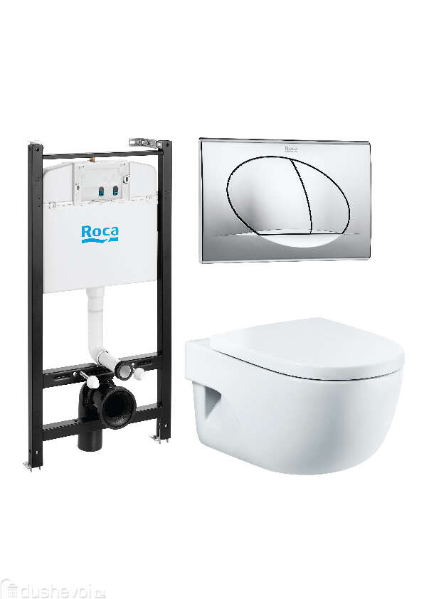 Унитаз с инсталляцией Roca Meridian 893104110 Унитаз с инсталляцией Roca Meridian 893104110