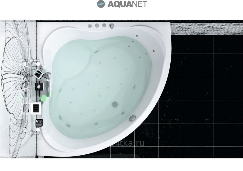 Акриловая ванна Aquanet Malta New 150x150 (с каркасом) Акриловая ванна Aquanet Malta New 150x150 (с каркасом)