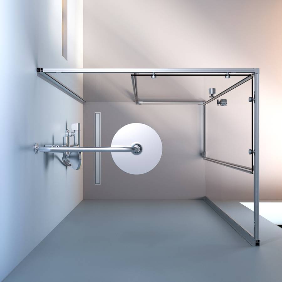 W94G-403-10080-MТ Душевое ограждение X-Joy Square Slide 100х80, мат Хром, прозрачное W94G-403-10080-MТ Душевое ограждение X-Joy Square Slide 100х80, мат Хром, прозрачное