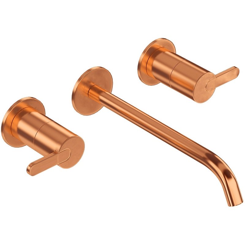 LEAF-BLI3L-SS Смеситель для раковины встраиваемый на три отверстия, исполнение sunset LEAF-BLI3L-SS Смеситель для раковины встраиваемый на три отверстия, исполнение sunset