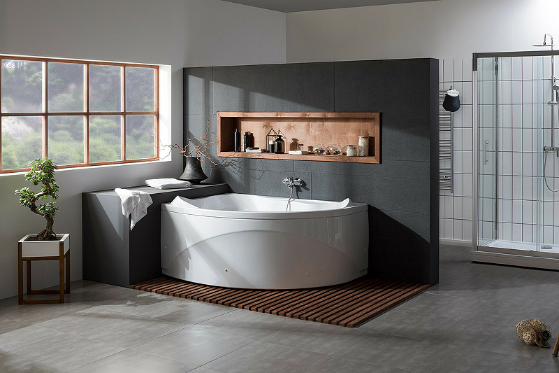 Акриловая ванна Aquanet Jamaica 160x100 L (с каркасом) Акриловая ванна Aquanet Jamaica 160x100 L (с каркасом)