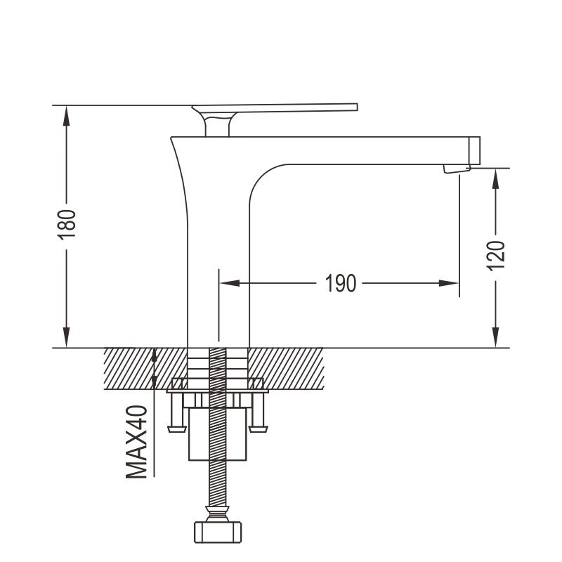 Смеситель для раковины латунь R2201F Смеситель для раковины латунь R2201F