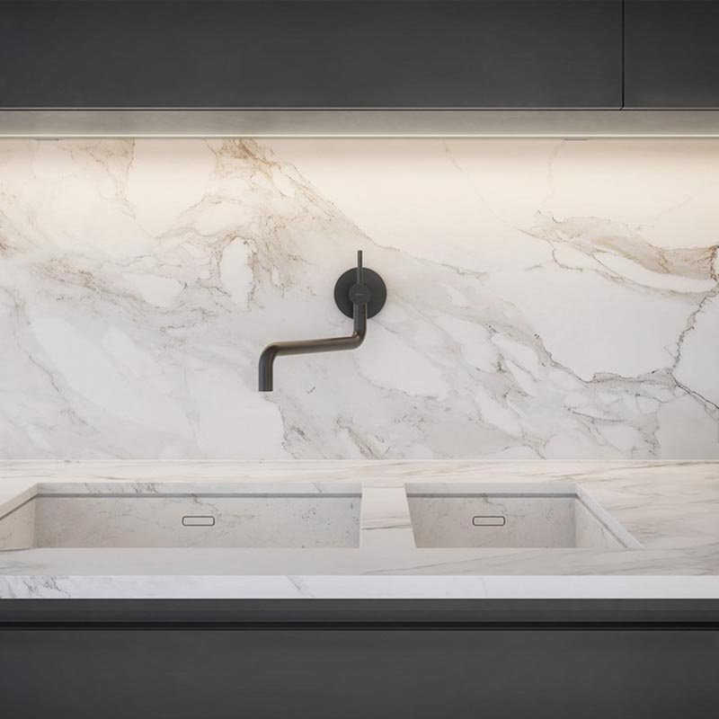 Смеситель для мойки скрытого монтажа OMNIRES Y Y1256BL (черный BLM) Смеситель для мойки скрытого монтажа OMNIRES Y Y1256BL (черный BLM)