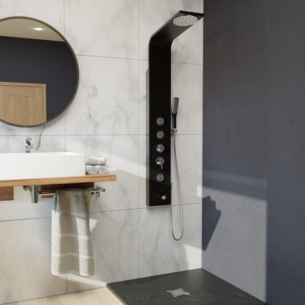 Душевая панель RGW Shower Panels SP-05 B 21140105-14 Черный Душевая панель RGW Shower Panels SP-05 B 21140105-14 Черный