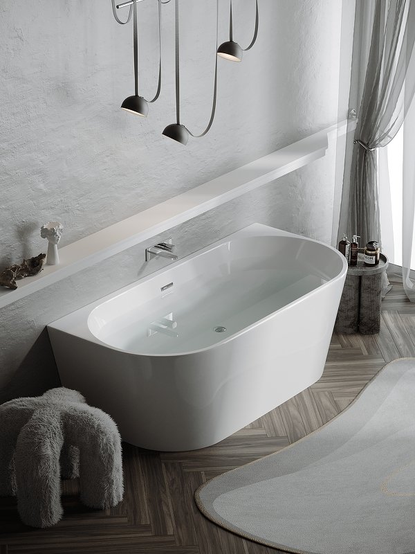 Ванна First акриловая отдельностоящая пристенная, арт. FB10 Ванна First акриловая отдельностоящая пристенная, арт. FB10